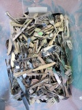 Large box lot, Pinnacle Club engraved flatware, many place settings