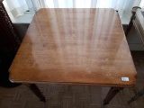 Card Table, Oak, 4 legs, some finish loss