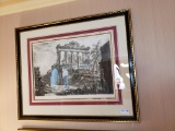 Framed reproduction print, Concordia Temple ruins