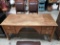 Antique Large Oak Desk, 60