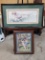Lot of 2 Framed Prints - Small Girl and Two Children, former Signed & Numbered by the Artist