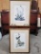 Pair of Bird Prints, Field Sparrow, Yellow Bellied Sapsucker, in gilt frames, 21.5