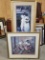 Two Large Professionally Framed/Matted Posters, Floral Setting, 37