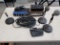 Collection of Microphones (2), Table Stands (3), Small Mixers (3) and Cabling - Shure & Others