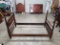 Antique Four Poster Twin Bed, Likely Walnut, Some Older Repairs Evident, Would Benefit from Resto