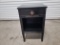 Drexel Traditional Style Side Table, Refinished in Black over Solid Wood