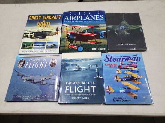 Six Large Format Books on Aircraft, See Photo