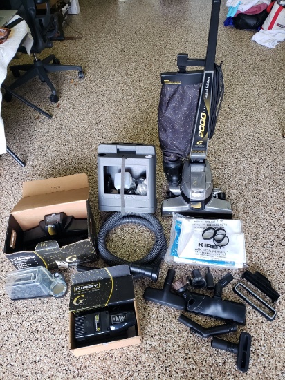 Kirby 2000 Limited Edition Micron Magic Propelled Vacuum & Shampooer, With Many Attachments, etc etc