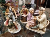 Trio of Figurines by Norleans, Japan - Shoemaker / Clockmaker / Doctor - slight damage to one