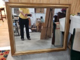 Large Gilt Framed Mirror, 51