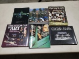 Six Large Format Books on Automobiles & Motorcycles, See Photo
