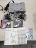 Original Sony PlayStation 1 and GranTurismo Game, Two Controllers, Memory Card