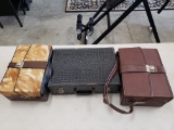 Three Carry Cases with various 8-Track Tapes