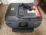 Two HP Officejet All In One Printers, D110 and 5745 Printer/Scanner/FAX with Cartridges, Manuals