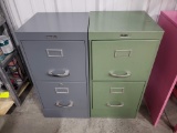Two Letter Size Filing Cabinets, Modern Steelcraft, No Keys
