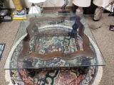 Ethan Allen Walnut Coffee Table with 1/2