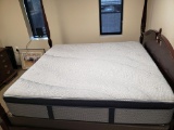 Serta Standale II Plush Pillow Top King Mattress and 2 Foundations, as-new