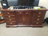 Pennsylvania House Triple Door 9 Drawer Dresser, Cherry, 1980s-90s, 66