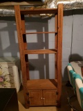 Bookcase with Single Cabinet in Base, Light Oak, See Details in Photos