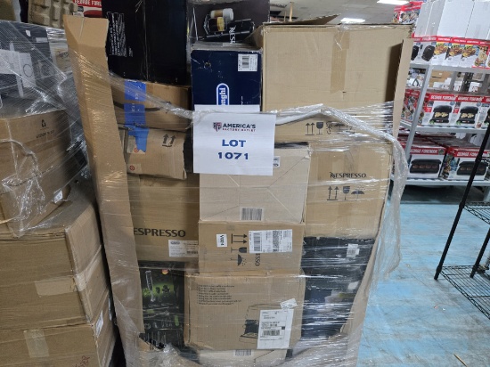 Pallet of Returned deLonghi/Braun/N'Espresso Mostly Coffee, Espresso, Cappuccino Makers