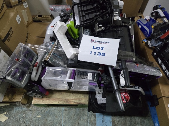 Mixed Pallet, Many Store Model Display Hoover/Bissell/Tineco, Other Vacuums, Mops, Carpet Cleaners