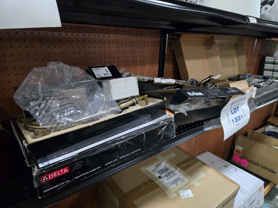 Large Lot of Sink Faucets and Other Plumbing Related Items - Delta, Kraus, Other Brands