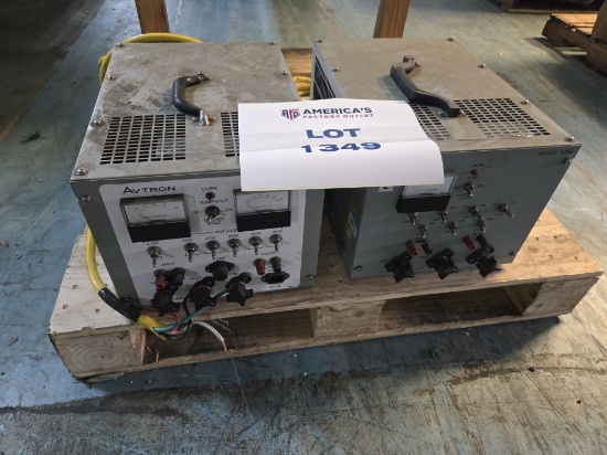 Pallet Lot of Two Avtron Generator Load Testers With Cords, Used here previously for testing gensets