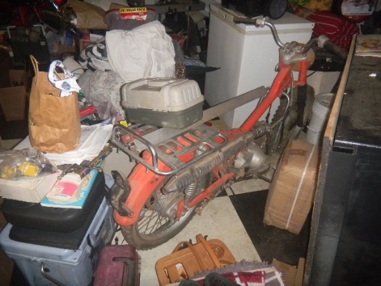 Orange Honda Mini-Trail Motorcycle #2 (Missing Parts)