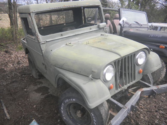 Green Military Style Jeep (No Engine/Trans)