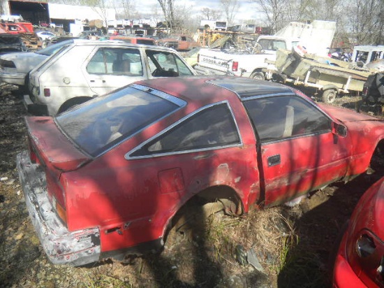 Red Nissan 300ZX with T-Tops