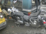 Black Motorcycle (Yamaha ??) Was Running when brought in
