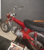 Red & Chrome Honda Mini-Trail Motorcycle