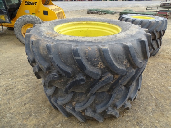 (2) John Deere 710/70/R42 Tractor Tires