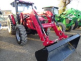 2019 Mahindra 8090 4x4 Cab Tractor w/ Front End Loader