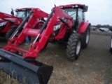 2018 Mahindra 9125S 4x4 Cab Tractor w/ Front End Loader