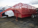 16ft Gooseneck Dual Axle Stock Trailer
