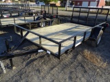 2022 12ft. Trailer W/ Drop Gate