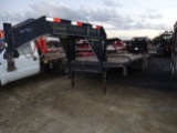 2009 20ft Elite Tandem Dual Flatbed Equipment Trailer w/ 5ft Dove