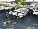2022 16ft. Double Axle Trailer W/ Drop Gate