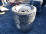 Yokohama 445/50R 22.5 Tires W/ Rims