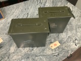 2 Metal Ammo Boxes