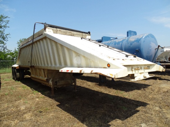 2002 40ft Construction Trailer Specialist Belly Dump Trailer