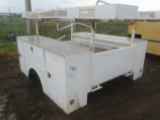 White Service Truck Bed