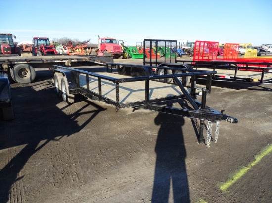 77 X16 FLATBED TRAILER