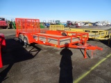 SEVERE 16FT X 7FT FLATBED TRAILER