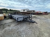 TANDEM AXLE FLATBED TRAILER W/ WINCH