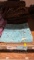 Sky Blue Turquoise No Hair, Gold Acid Leather