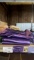 Purple Metallic Fringe Leather