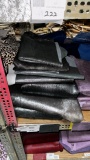 Black Silver Shimmer Acid Leather