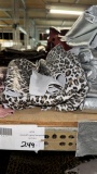 Smooth Grey Leopard No Hair Leather
